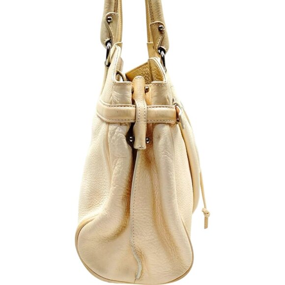 248175BA (X2) Salvatore Ferragamo Shoulder Bag Beige Leather - Picture 2 of 9